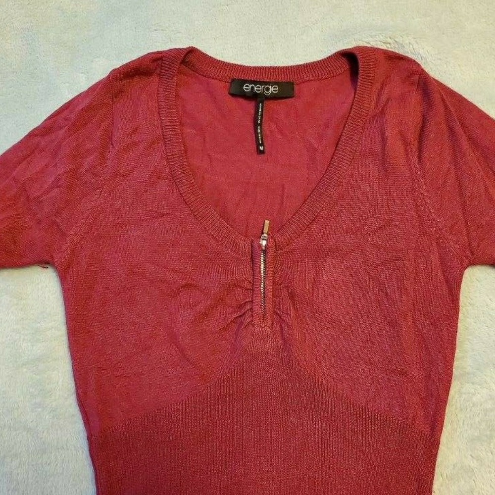 Magenta Ribbed Sweater